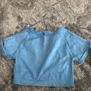 Blue Short workout top